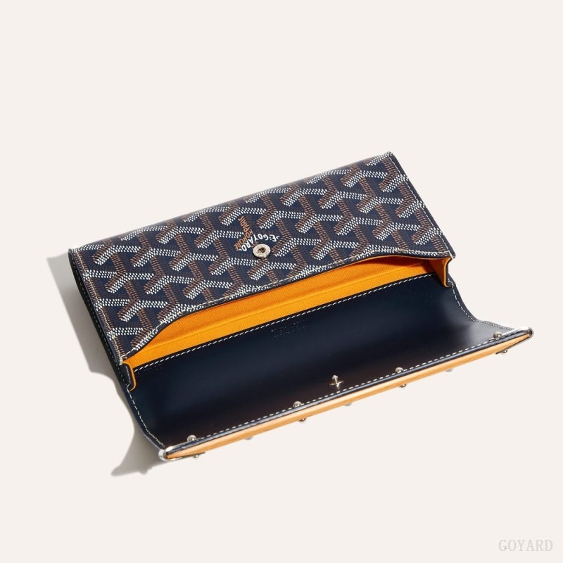 Goyard Monte-Carlo Mini Case Mørkeblå Blå | YEQX6869