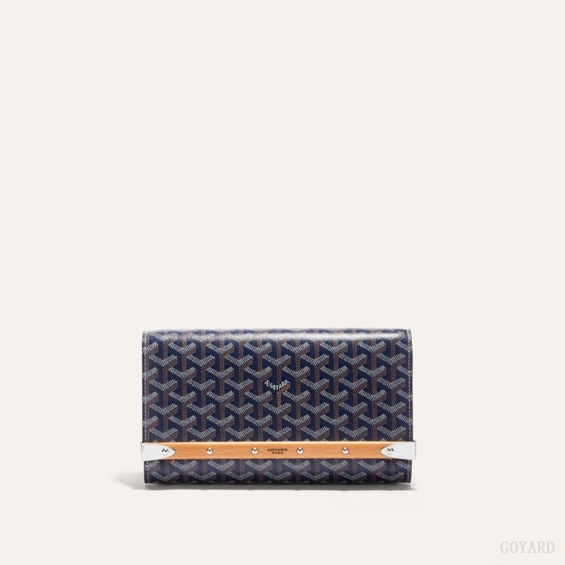 Goyard Monte-Carlo PM Clutch Mørkeblå Blå | HDHY6081