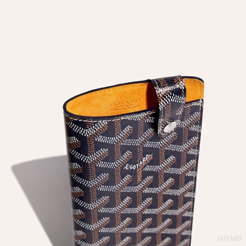 Goyard Montmartre GM Case Mørkeblå Blå | ZIJN8067