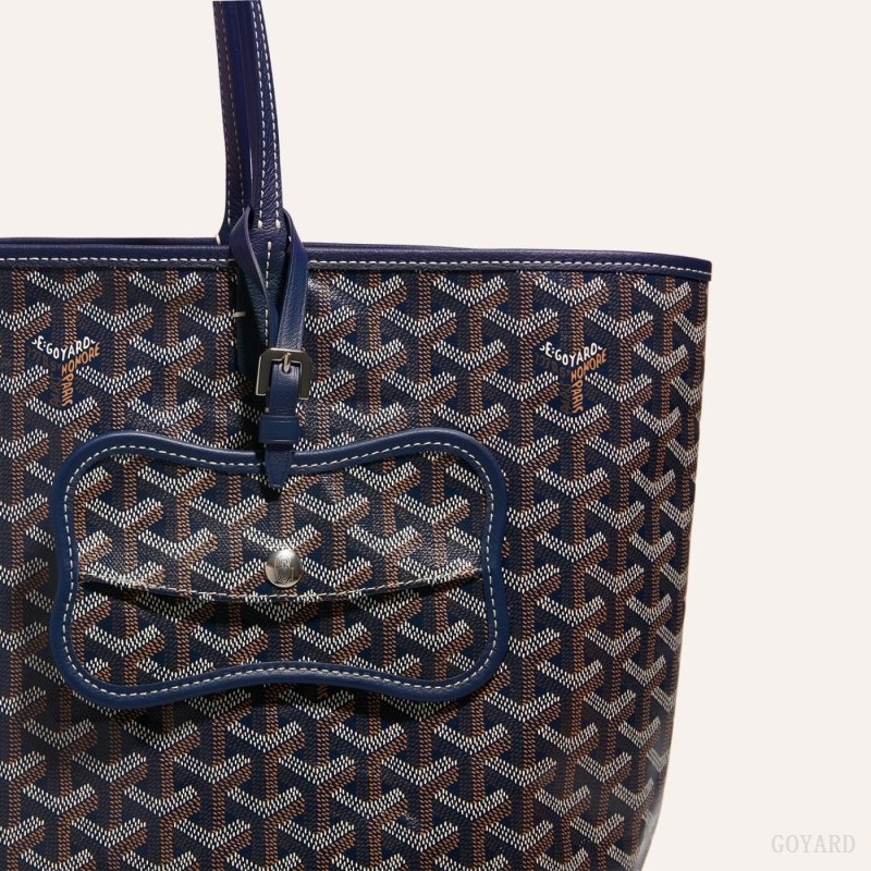 Goyard Os Grey Dog pocket Mørkeblå Blå | EXXD4209