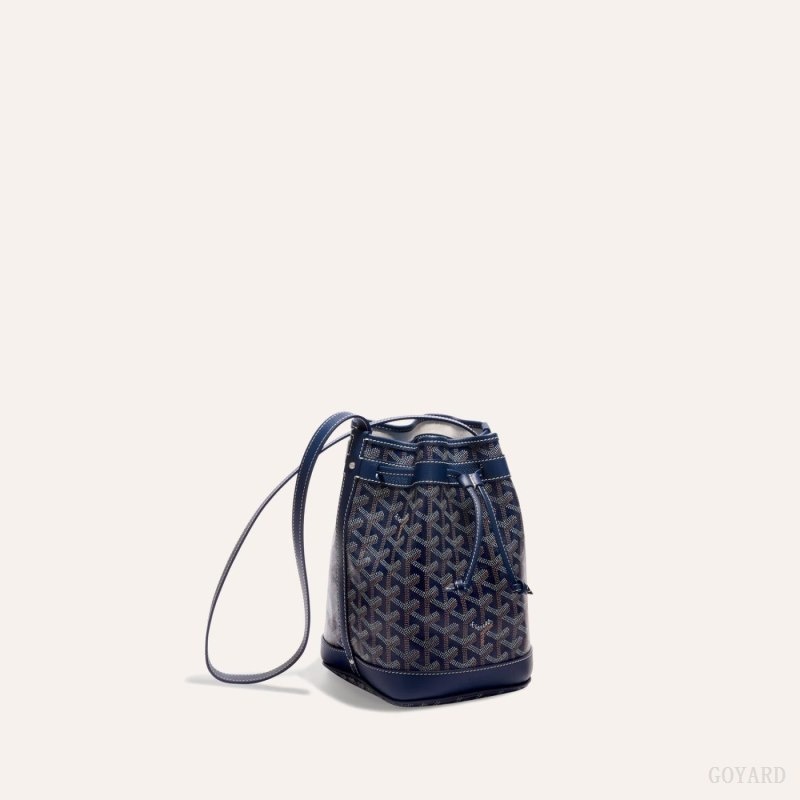 Goyard PETIT FLOT BUCKET BAG Mørkeblå Blå | QLZM5838