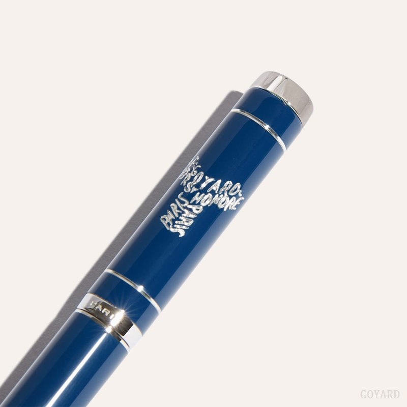 Goyard Rollerball Travel Pen Mørkeblå Blå | AVTB3146