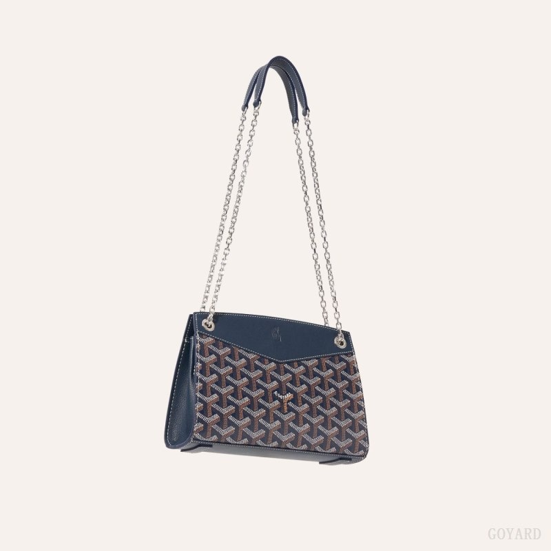 Goyard Rouette Structuré Mini Bag Mørkeblå Blå | YQIE1953