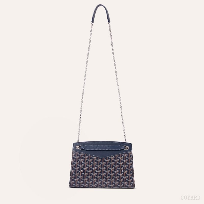 Goyard Rouette Structuré PM Bag Mørkeblå Blå | HDPH9559