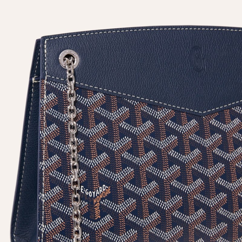 Goyard Rouette Structuré PM Bag Mørkeblå Blå | HDPH9559