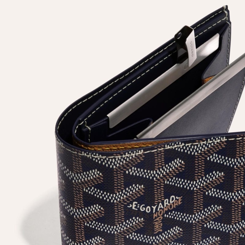 Goyard SAINT-FLORENTIN WALLET Mørkeblå Blå | PAXO1678