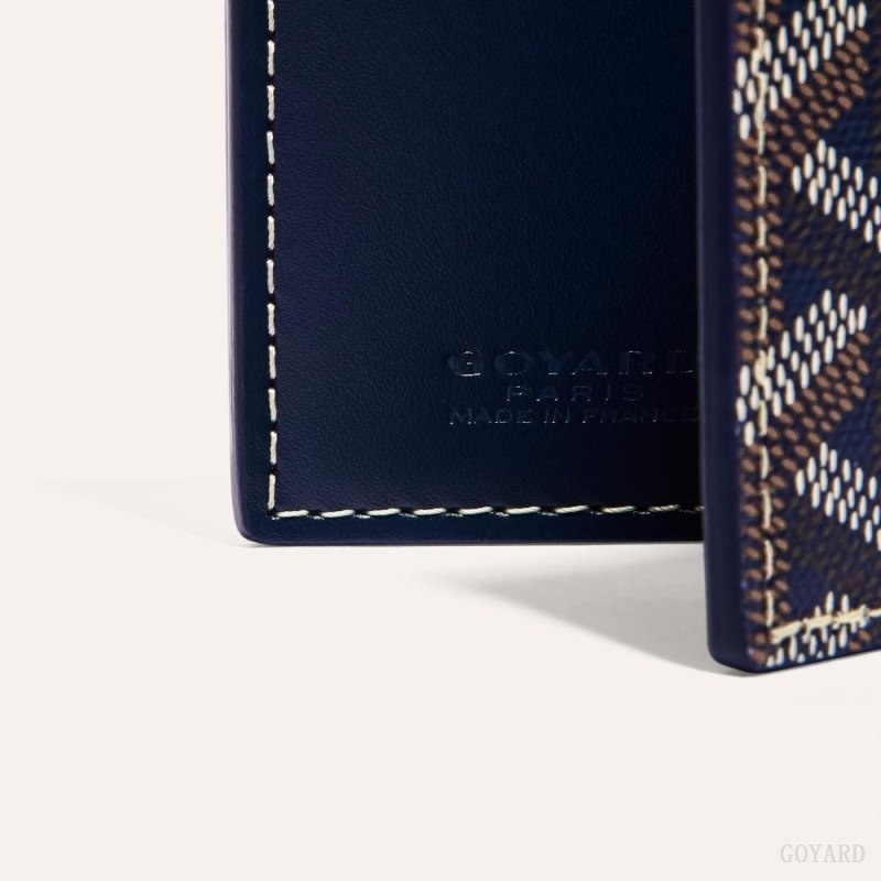 Goyard SAINT-MARC CARD WALLET Mørkeblå Blå | KCIR0692