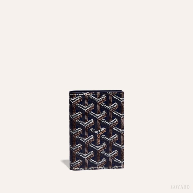 Goyard SAINT-MARC CARD WALLET Mørkeblå Blå | KCIR0692