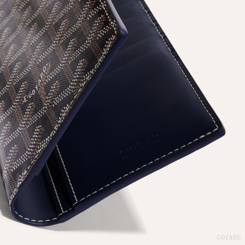 Goyard SAINT-ROCH WALLET Mørkeblå Blå | JQEX3729