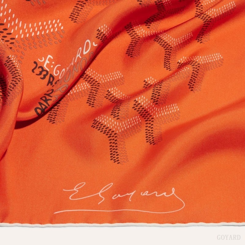 Goyard SCARF N°1 Orange | LYCG8973