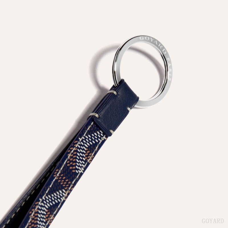 Goyard SESAME KEY RING Mørkeblå Blå | RRHH9152