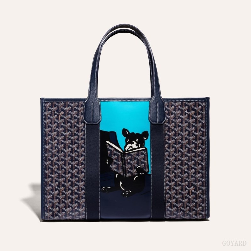 Goyard VILLETTE TOTE BAG Mørkeblå Blå | YEDD7413