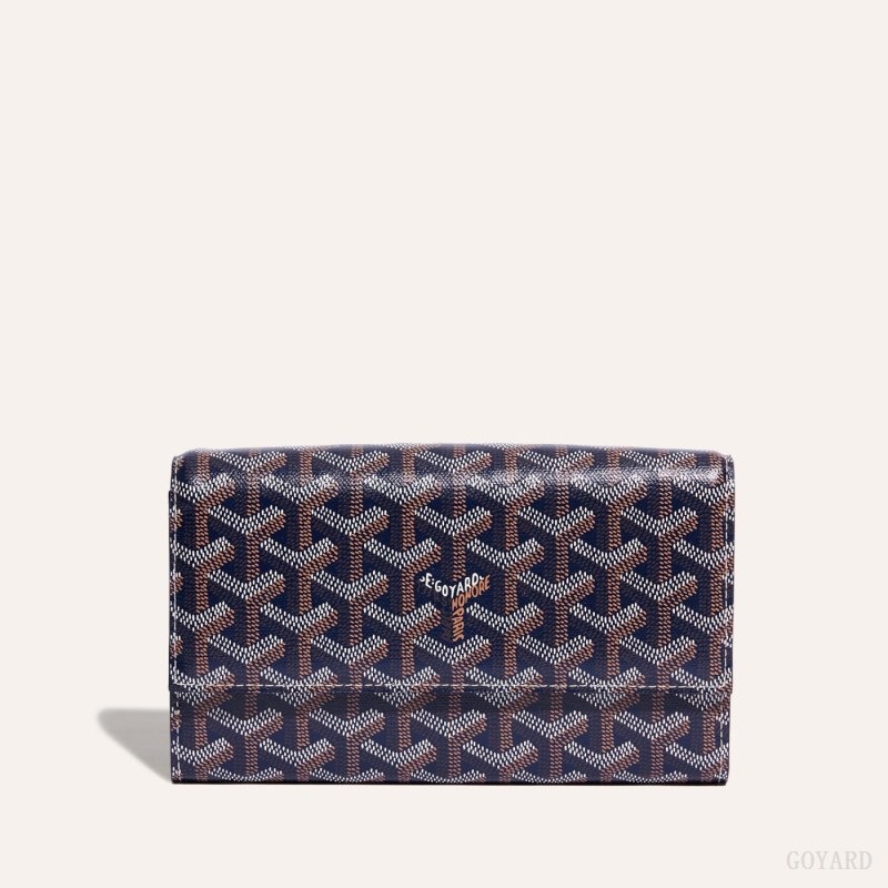 Goyard Varenne Continental Wallet Mørkeblå Blå | LPST7957