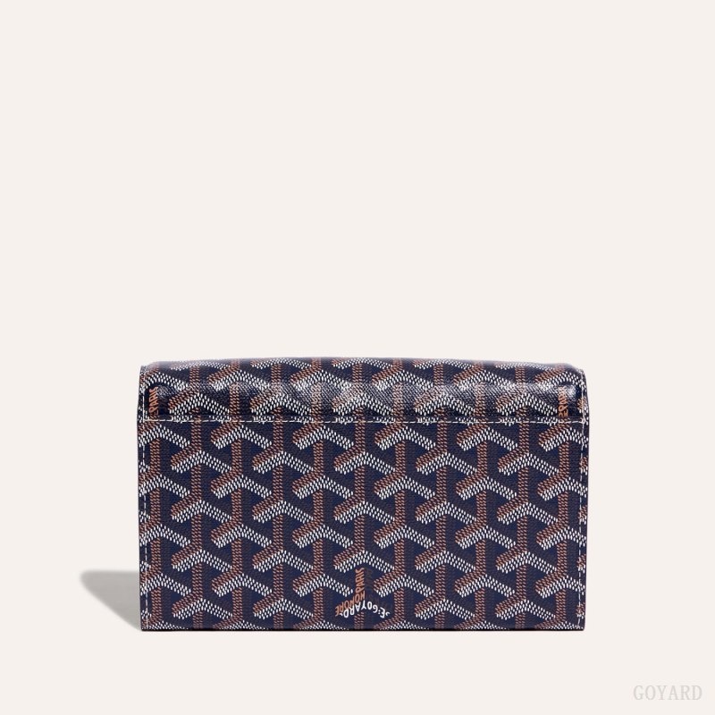 Goyard Varenne Continental Wallet Mørkeblå Blå | LPST7957