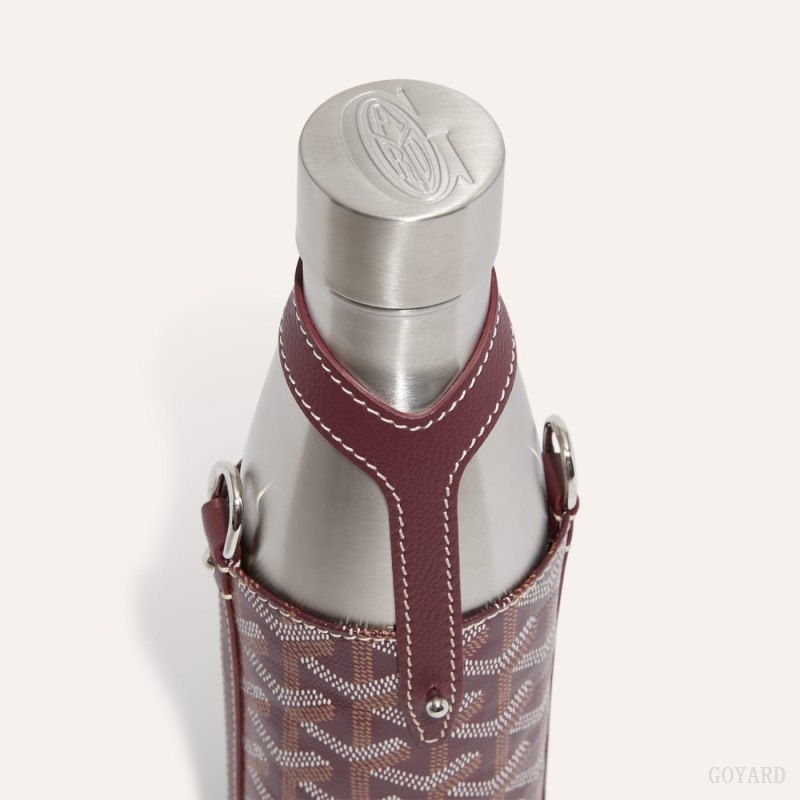 Goyard Yonne MM Case & Flask Bordeaux | LRKU7085