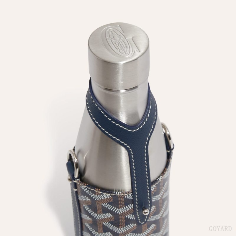 Goyard Yonne MM Case & Flask Mørkeblå Blå | EKXH1839