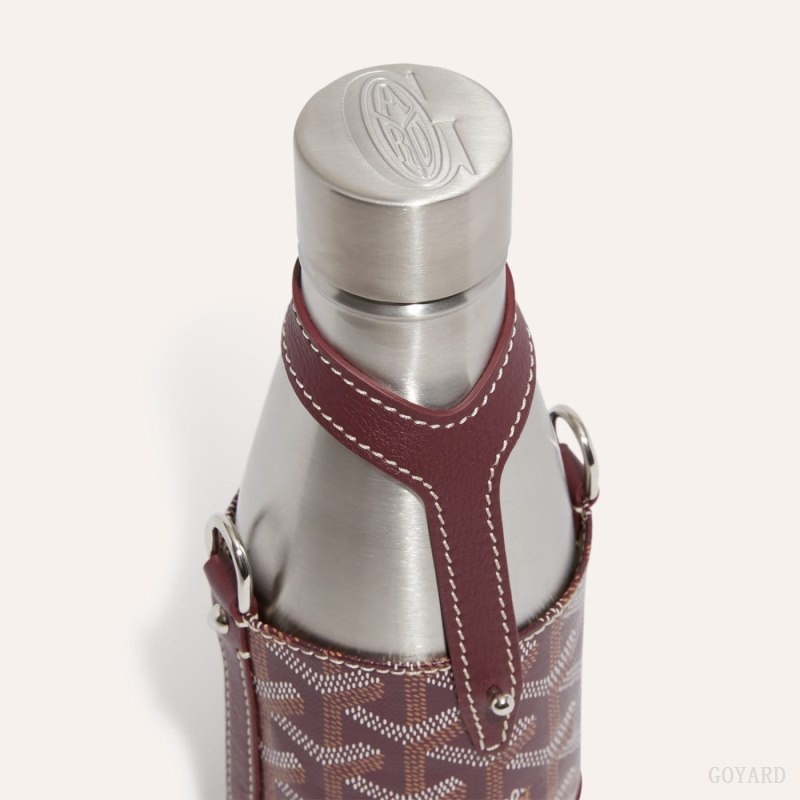 Goyard Yonne PM Case & Flask Bordeaux | HIQU9205