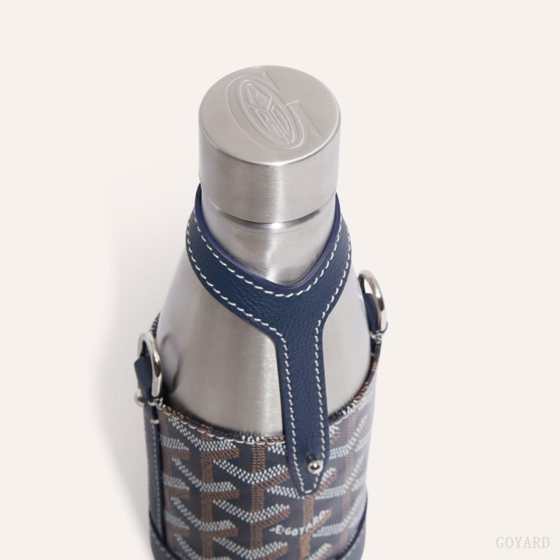 Goyard Yonne PM Case & Flask Mørkeblå Blå | XIQF7044