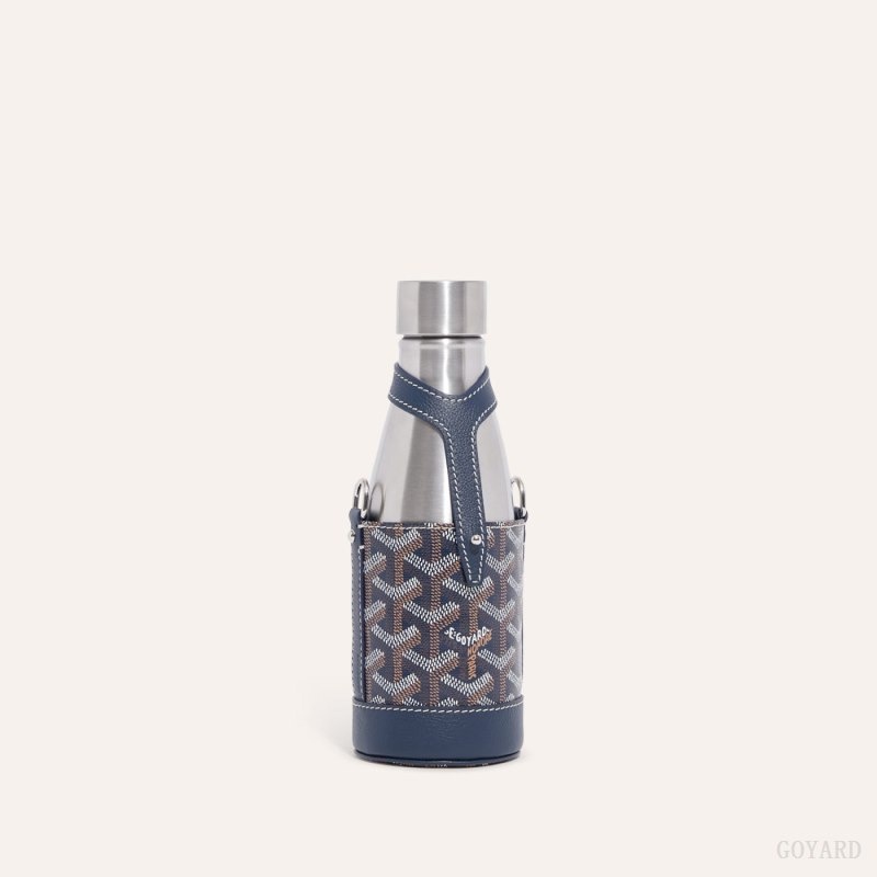 Goyard Yonne PM Case & Flask Mørkeblå Blå | XIQF7044